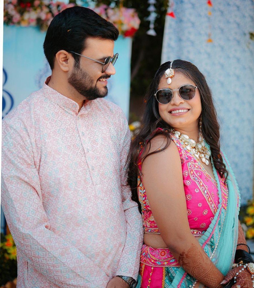 Couple candid portrait at celebration